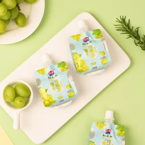 Green Grape Flavor Qinqin Brand OEM 100g Fruit Flavored Calorie Free Sippable Jelly Drink Factory Direct Sales