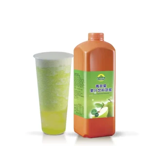 Green apple Fruit Juice Drink Beverage Fruit Juice Syrup Concentrate for Bubble Tea Special Fresh Juice
