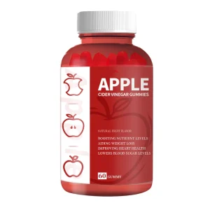 Greenpie Gelatin Free Gluten Free Vegan Non GMO Beauty Skin Care Vitamin B12 Apple Cider Vinegar Gummy Candy 60 Count