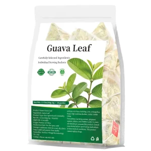 Guava Leaf Tea Bags Natural Sun Dried Processing Herbal Wellness Tea for Daily Health Care 2g*30 Packs