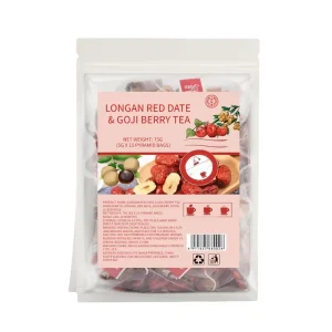 Guiyuan Hongzao Gouqi Cha Traditional Chinese Longan Red Date Wolfberry Herbal Tea Bags Premium Sugar Free Caffeine Free OEM