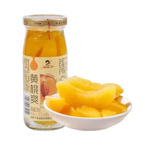 HALAL Canned Fruit Yellow Peach Fruit Drink Juice OEM LOGO