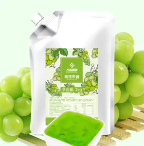 HALAL Certified Green Grape Concentrated Juice Jam for Bubble Tea Factory OEM Fruit Beverage Base for Milk Tea Shops