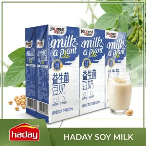 Haday No Additive Healthy Soy Milk OEM Bulk Order Plant Protein Soy Milk OEM for Resale High Nutrition Delicious