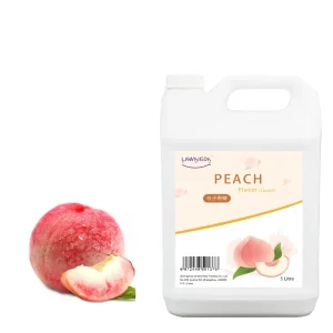 Halal Juicy Peach Flavor Essence Liquid for Popsicle Drinks Juice Ice Cream Candy Syrup