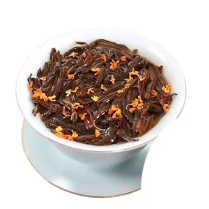 Handmade Dried Osmanthus Flowers Tea Layered Fragrance Exquisite Taste Black Tea High Quality