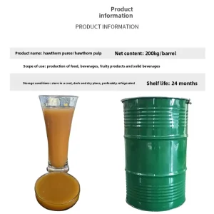 Hawthorn Puree Industrial Grade Commercial Raw Material 200kg Concentrated Fruit Juice From China