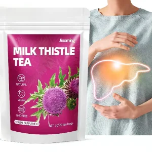 Healthy Natural Milk Thistle Tea Liver Detox Cleanse Protecting Tea Flavorful Healthy Care Herbs Drink