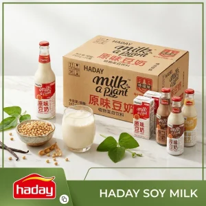 Healthy Soy Milk Soft Drinks 268g*24 Bottle Per Carton Bulk OEM Custom Private Label Nutritious Soy Milk