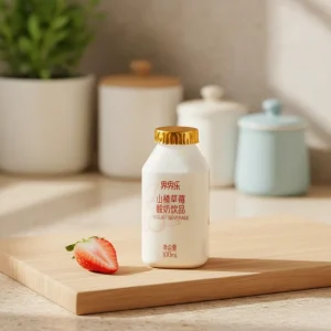Healthy Yogurt Beverage New Hawthorn Strawberry Flavor with Blended Milk Powder 40 Bottles Packaged Other Beverages