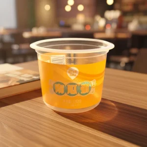 Heat-Resistant Plastic Cups Yogurt Cup Sealing Dessert Ice Cream Yogurt PP Cups With Lid