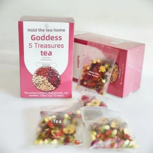 Herbal Blooming Tea Chinese Detox Weight Loss Kidney Liver Cleanse Dried Fruit Flower Quality Flavor Tea Box Packaging