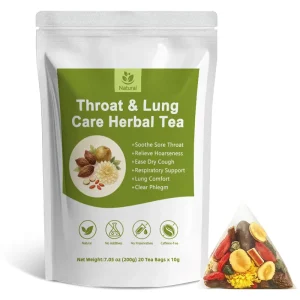 Herbal Tea Natural Organic 10g X 20 Bags Lung Cleanse Throat Soothing Tea for Smokers & Daily Respiratory Care