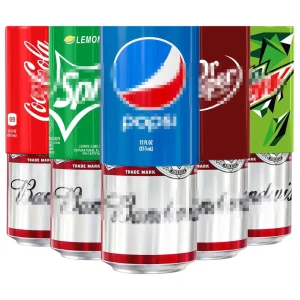 Hide Your Beverage Cola Beer Can Silicone Can Shape Cooler Sleeve Cover with 500ml 355ml