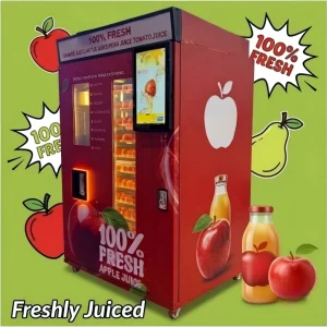 High Capacity Automatic 6000MAX Fresh Apple Juice Vending Machine Low Maintenance Large Storage Capacity