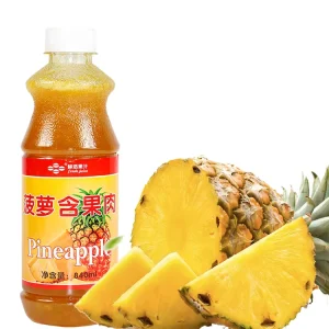 High Concentrated Pineapple Juice Contains Pulp 840ml Bubble Tea Ingredients