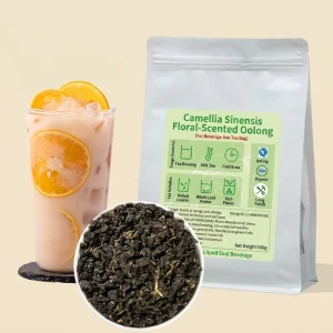 High Grade Camellia Flavor Oolong Tea Loose Leaf Tea Raw Materials Supply Quality Is Stable for Milk Tea Suppliers