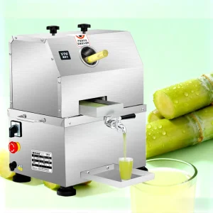 High Juice Yield 300KG/H Stainless Steel Electric Motor Sugarcane Juicer with High Rigidity
