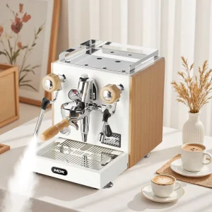 High Performance Commercial Semi Auto Espresso Machine Powerful Steam Vibration Pump Barista Coffee Equipment for Cafe Latte