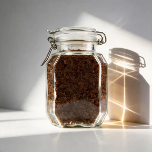 High Quality Arabica Beans Organic Freeze Dried Instant Coffee 100g with Premium Glass Jar