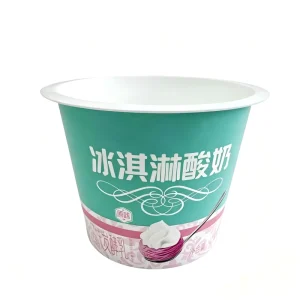 High Quality Disposable 260ml Yogurt Beverage Cup Milk Tea Cup Single Wall Thickened PP In-Mold Labeling Hard Plastic