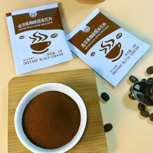 High Quality Espresso Instant Coffee Powder Strong Aroma Rich Flavor Easy to Dissolve Bagged Black Coffee for Home or Office Use