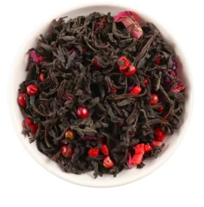 High Quality Organic Loose Black Flavored Tea Chinese Natural Fruit Flower Flavor Black Tea
