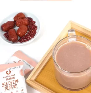 High Quality Soybean Milk Powder Instant Sweet Taste Organic Red Date & Flavored Options Sachet Packaging