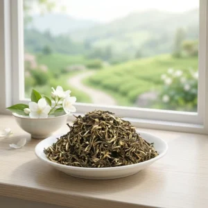 Hot Selling China Loose Leaf Green Tea Natural Jasmine Scented Tea Spiral Shapes Bag 500g