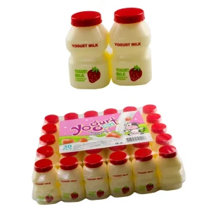 Hot Selling Custom Yogurt Bottle Shape Sweet Fruit Suck Jelly Drink