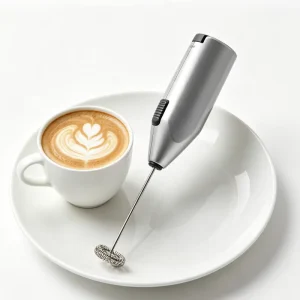 House Battery Operated Milk Frother Mini Handheld Electric Foam Maker Stainless Steel Whisk