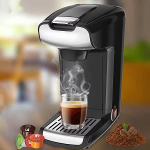 Household Small Electric American Coffee Maker Italian Style Office Espresso Capsule Coffee Machine Food grade PP Minimalist