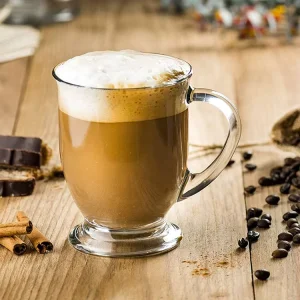 Household Transparent Glass Latte Cup Coffee Cup with Handle