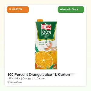 Huiyuan 100 Percent Orange Juice 1L Fruit Juice Drink Carton Bulk China Beverage