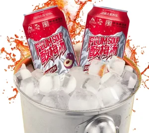 Ice Peak Sour Plum Drink Popular Asian Refreshment Matching Spicy Food Full Container Available