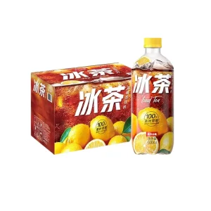 Iced Tea Lemon Black Tea Carbonated Fruit Flavor Drink 600ml Factory