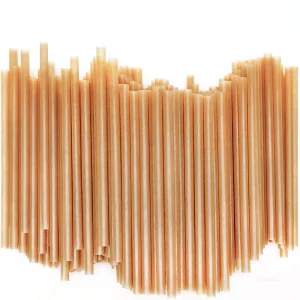 Individually Wrapped Biodegradable Compostable Sugarcane Bagasse Straw Vegetable Fiber Drink Straw