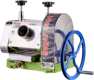 Industrial Commercial Manual Sugarcane Juice Squeezing Extracting Making Press Juicer Machine Stainless Steel Anti-Drip