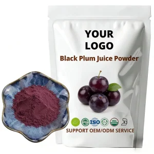 Instant Dark Plum Powder Water Soluble for Sour Plum Soup and BBQ Sauce Material Natural Flavoring Agent Food Grade Bulk