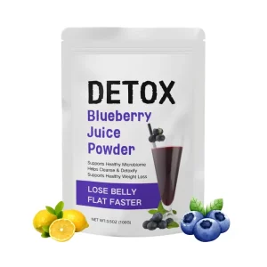 Instant Detox Fruit Blueberry Juice Super Green Powder Nutrient Rich Berries Blend