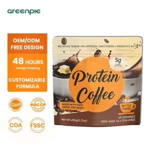 Instant Protein Coffee Powder Collagen Coffee Caramel Latte Keto Friendly Protein Coffee