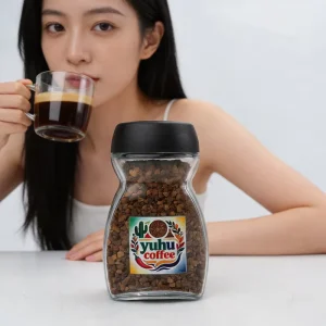 Instant Slimming Black Coffee 50g 100g 200g Freeze Dried Coffee Arabica Instant Coffee OEM ODM