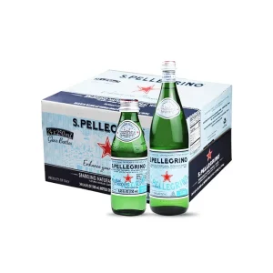 Italian Imported Sparkling Natural Mineral Water in Glass Bottles 250ml Per Bottle Pack of 24 900 Days Shelf Life