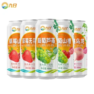 JIUR Healthy Pulp Juice Collection 490ml Peach Oolong Strawberry Hawthorn Grape Aloe Strawberry Fig & Grape Hawthorn Soft Drinks