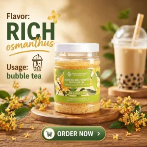 Jam Facorty High Quality Osmanthus Wine Brewe Fruit Flabored Jam Do Not Boil Sweet and Delicious Boba Milk Tea Dessert