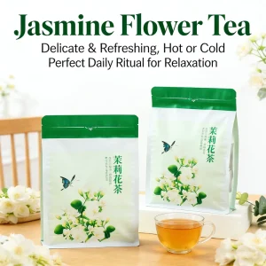 Jasmine Green Tea Flavoured Herbal Infusion Tea Bags Richly Aromatic Suitable for Both Hot and Cold Brewing 80 Bags Per Pack