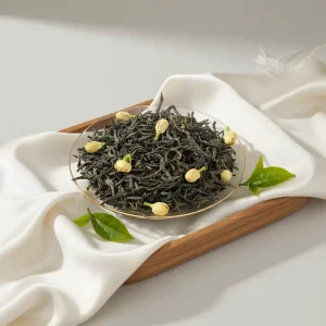 Jasmine Green Tea Raw Material High Aroma Good Quality Bulk Leaves Natural Herbal Formula ISO Certified 550g