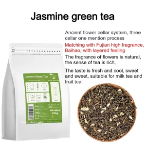 Jasmine Maojian Milk Tea Shop Special Green Tea New Harvest Hand Twisted Blended Flower Tea Ingredients 500g Bag