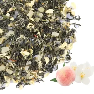 Jasmine White Peach Green Tea Bulk High Quality Green Tea Containing Fruit