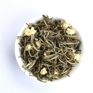Jasmine White Silver Needle Leaf Tea Loose Jasmine Tea Customized Label Health Tea Bulk Sachet Cup Packaging